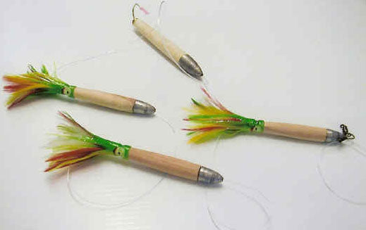 CEDAR FEATHER CHAIN SALTWATER LURE 2-PACK